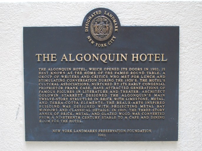 The Historic Algonquin Hotel